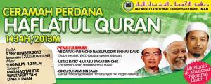 Ceramah Perdana Haflatul Quran